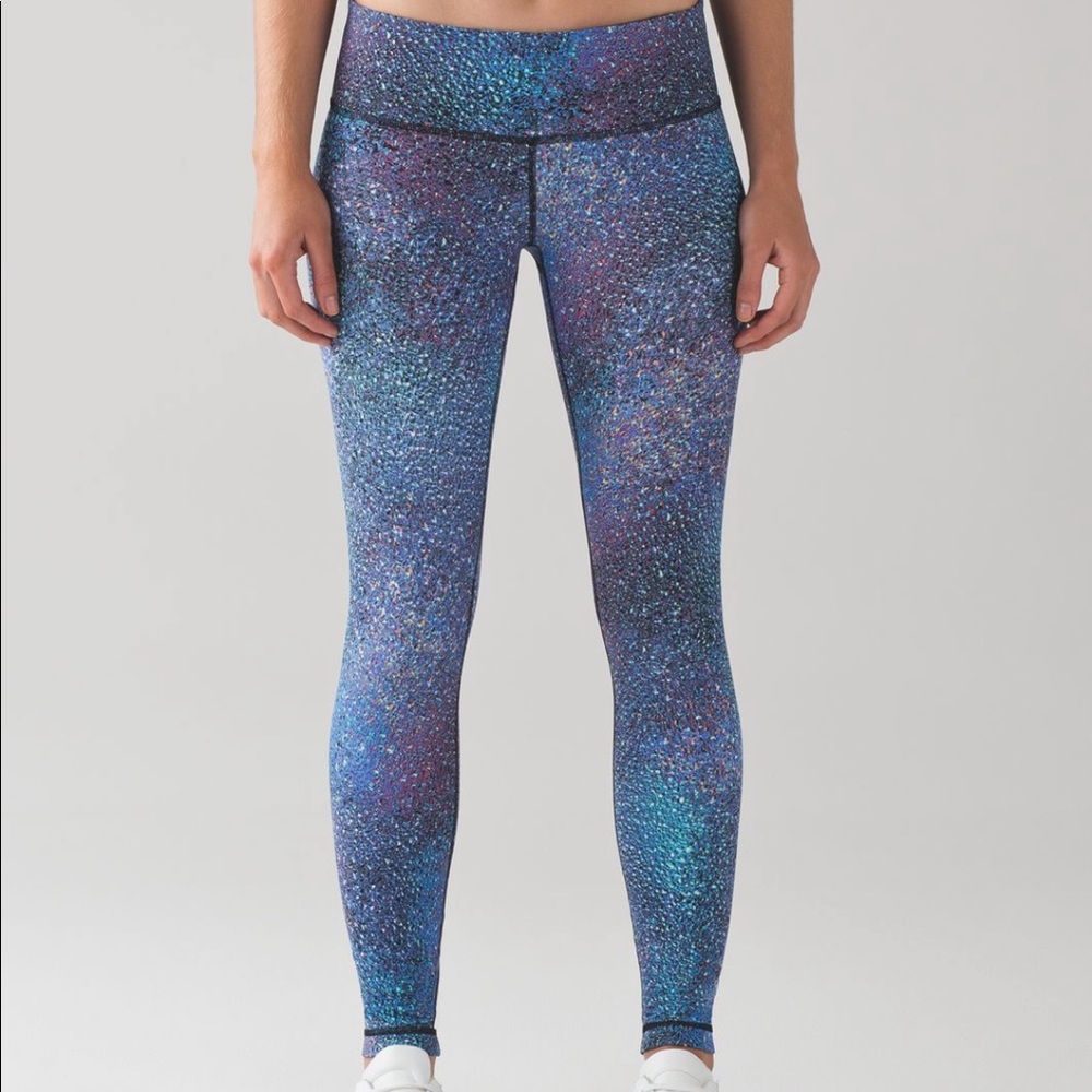 lululemon Wunder Under - Mermaid Print - Size 6
